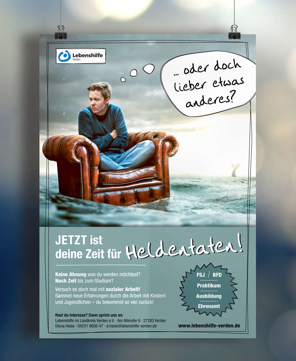 Werbekampagne für die Lebenshilfe Verden