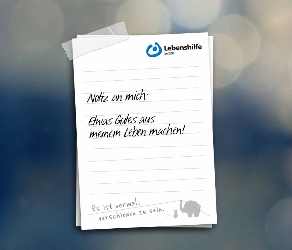 Werbekampagne für die Lebenshilfe Verden